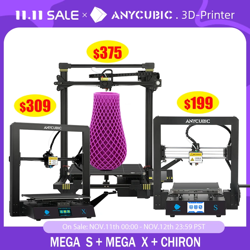 ANYCUBIC Mega S/Mega Pro/Chiron/Vyper 3D Printer Plus Size Desktop 3d drucker High Precision FDM Series impresora | Компьютеры и офис