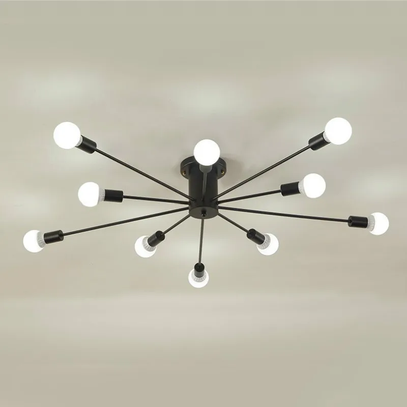 Ретро стиль минималистский линии железа искусства светодиодный потолочный