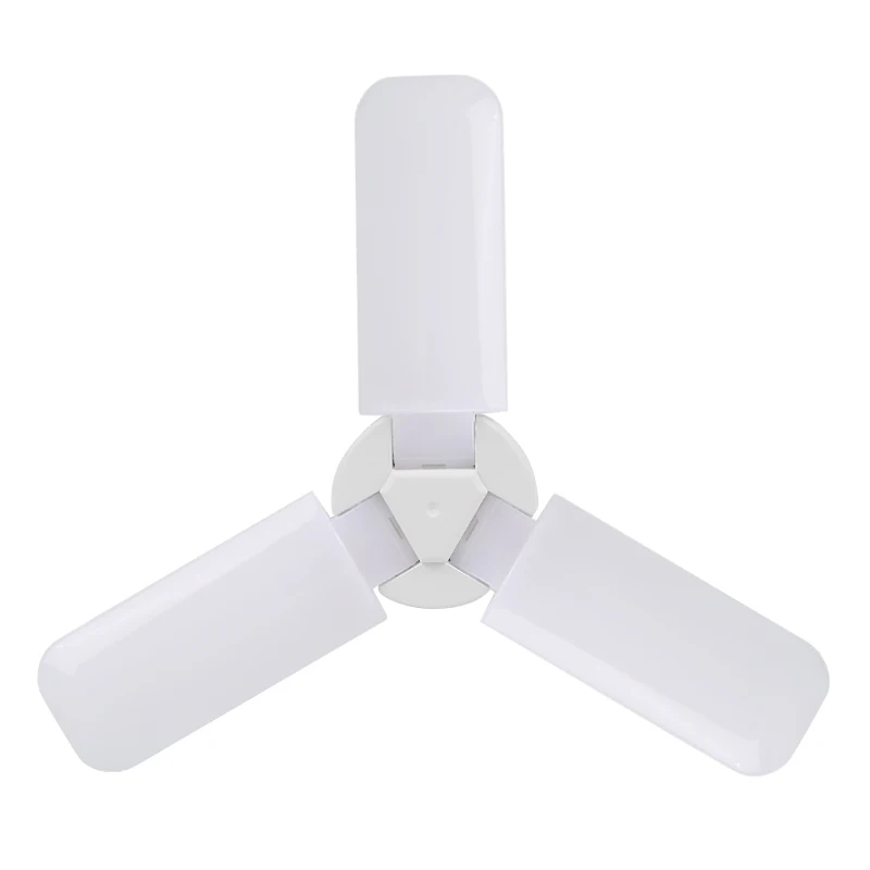 

E27/30W LED Garage Light Deformable Ceiling Light Foldable Fan Blade Light For Warehouse Workshop Deformation Lamp Flashlight