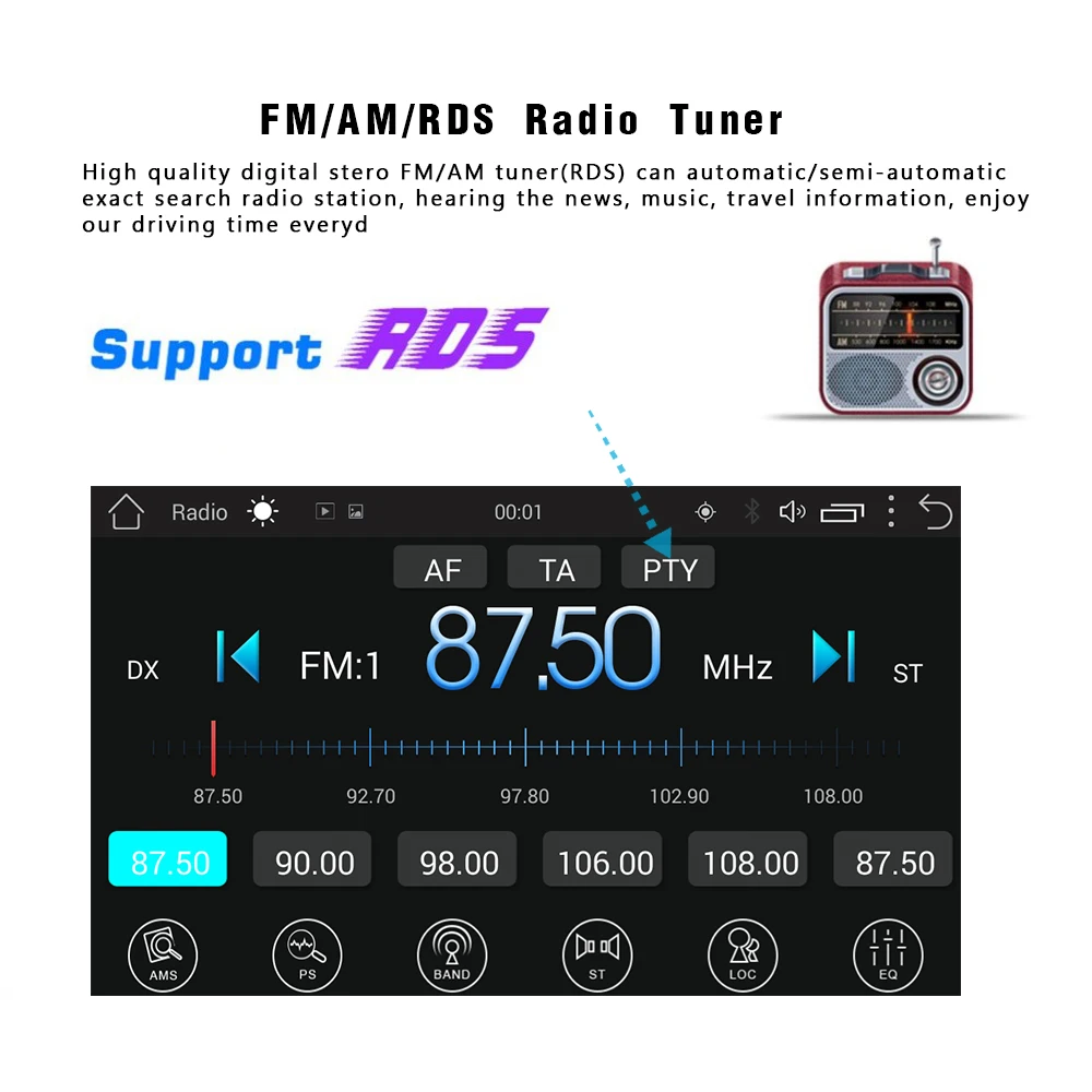 Camecho Автомагнитола 2 Din Android gps навигация автомобильная магнитола стерео 7 дюймов