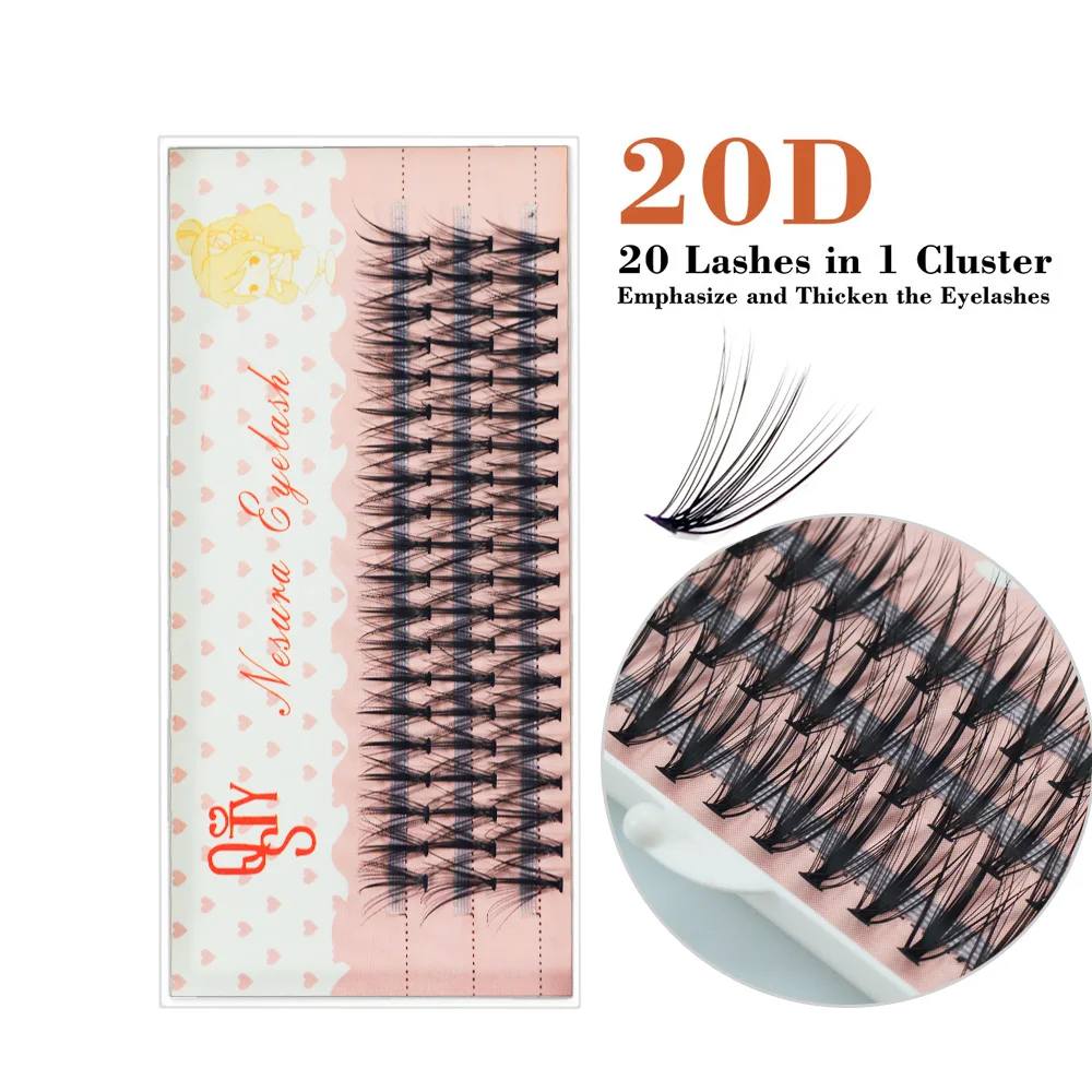 

1box big capacity 600 bundles 20D Eyelash Extensions 0.07mm Thickness Mink Strip Eyelashes Individual Lashes Natural Style