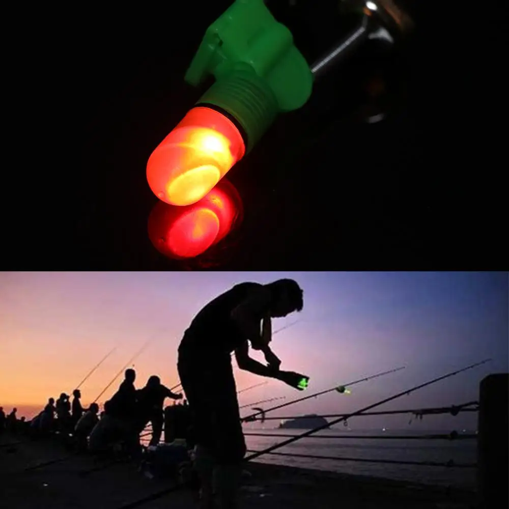1 шт. удочка для ночной рыбалки наконечник красный светодиодный светильник Twin