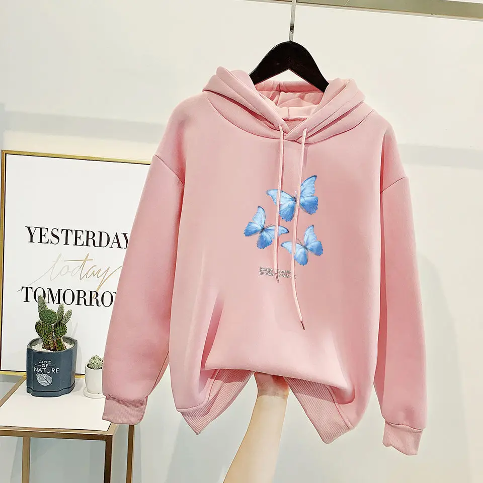 

Женская милая одежда, милый свитшот с животными, зимние топы в стиле Харадзюку, толстовки в стиле оверсайз, пуловеры с длинным рукавом, Толст...