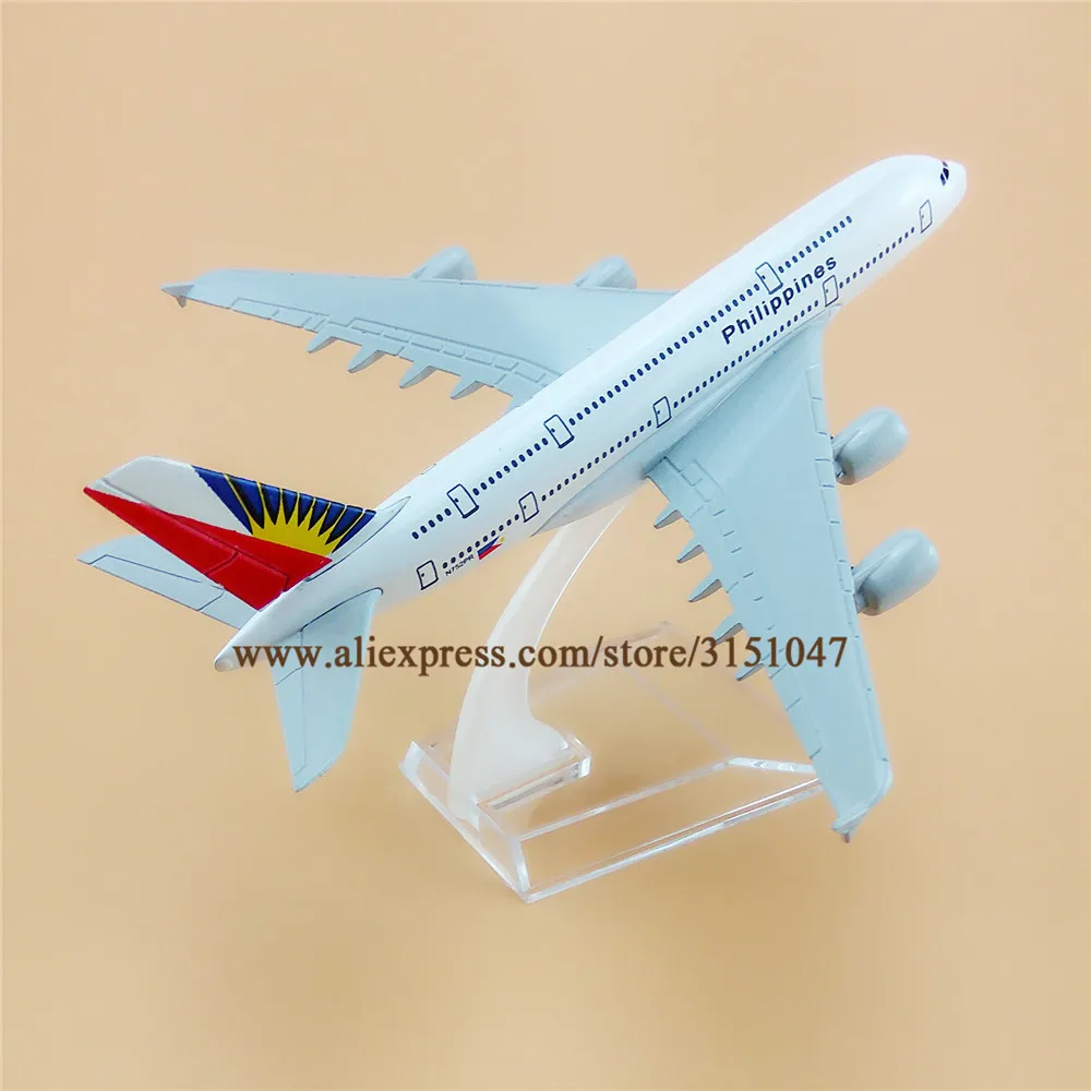 16 см Air Phillips Airbus 380 A380 Airlines модель самолета Модель сплав металлический самолет