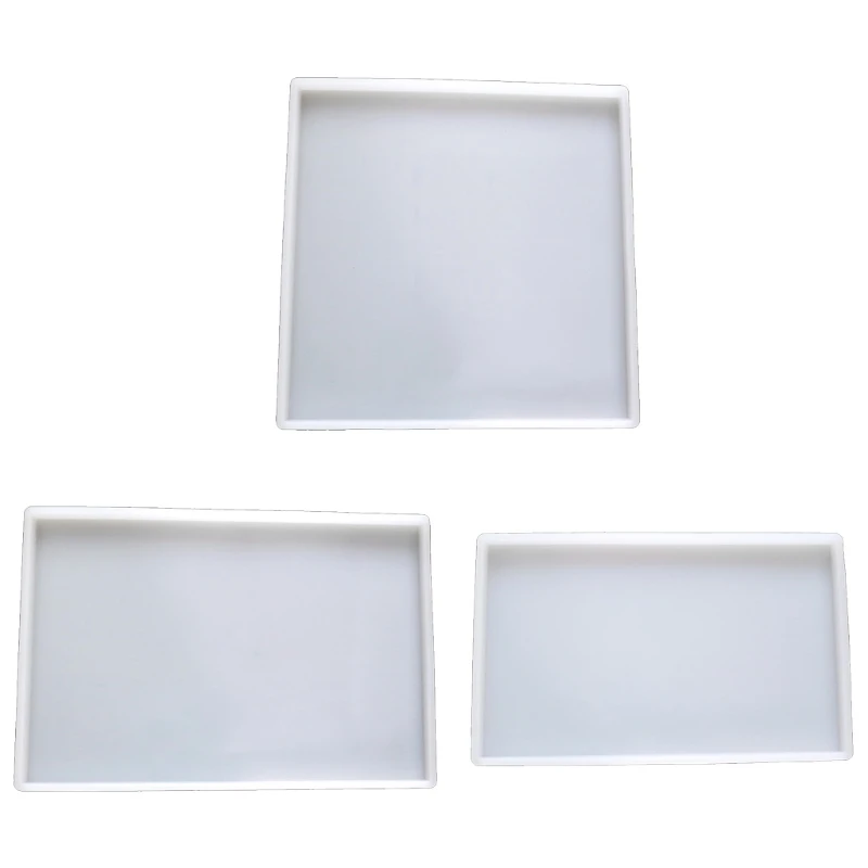 

Crystal Epoxy Resin Mold Fruit Snack Tray Coaster Silicone Mould DIY Crafts Serving Board Plate Home Decoration Making Tool