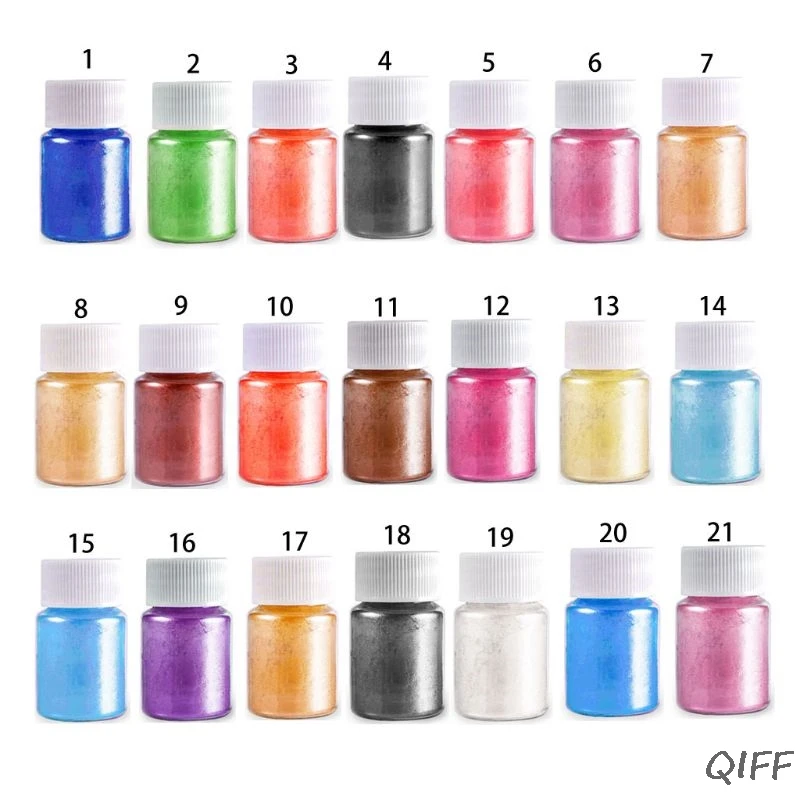 

21 Colors Aurora Resin Mica Pearlescent Pigments Colorants Resin Jewelry Making