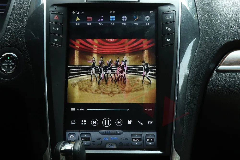 Новости 4 Гб ОЗУ Tesla стиль Android 8,1 автомобильный gps-навигатор для Ford Explorer 2011- автомобильный стерео Мультимедийный Плеер головное устройство