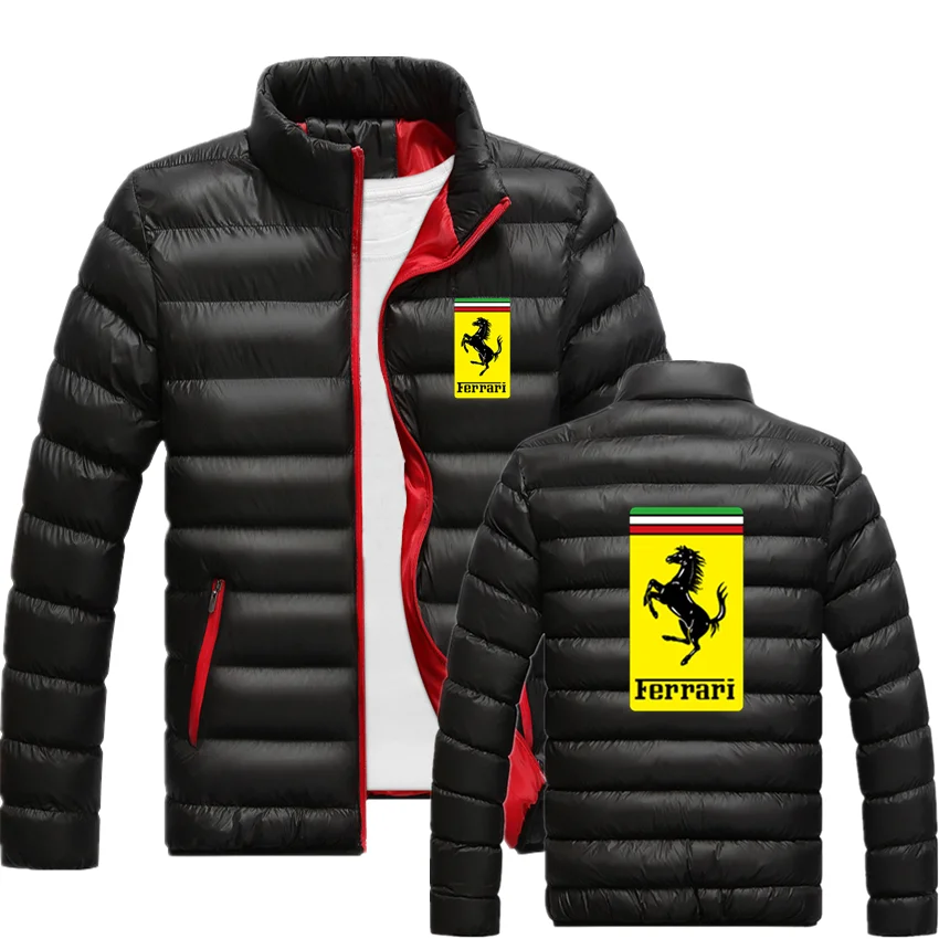 

Ferrari Winter New European And American Men's Casual Cotton Jacket Jack Thickened Windproof Stand-Collar Short Jacket On Sale
