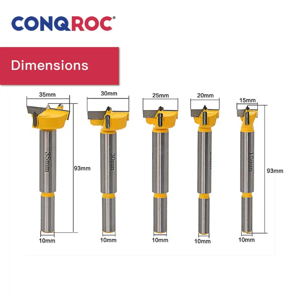Набор сверл Forstner комплект из 5 наконечников для древесины пилы резцы сплава с