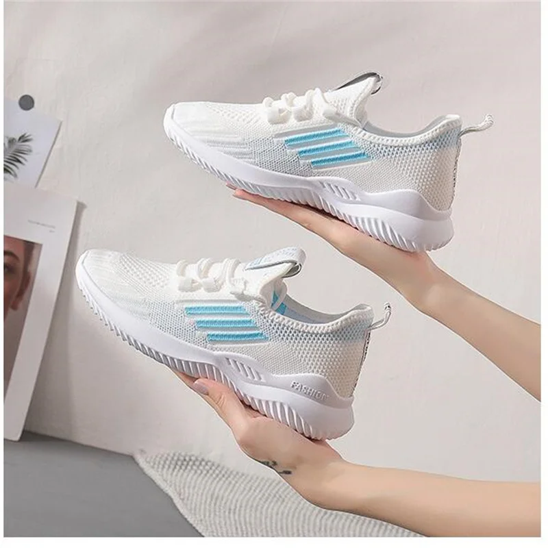 

Women Vulcanize Shoes Summer women's casual mesh sneakers trend comfortable low top breathable solid canvas shoes