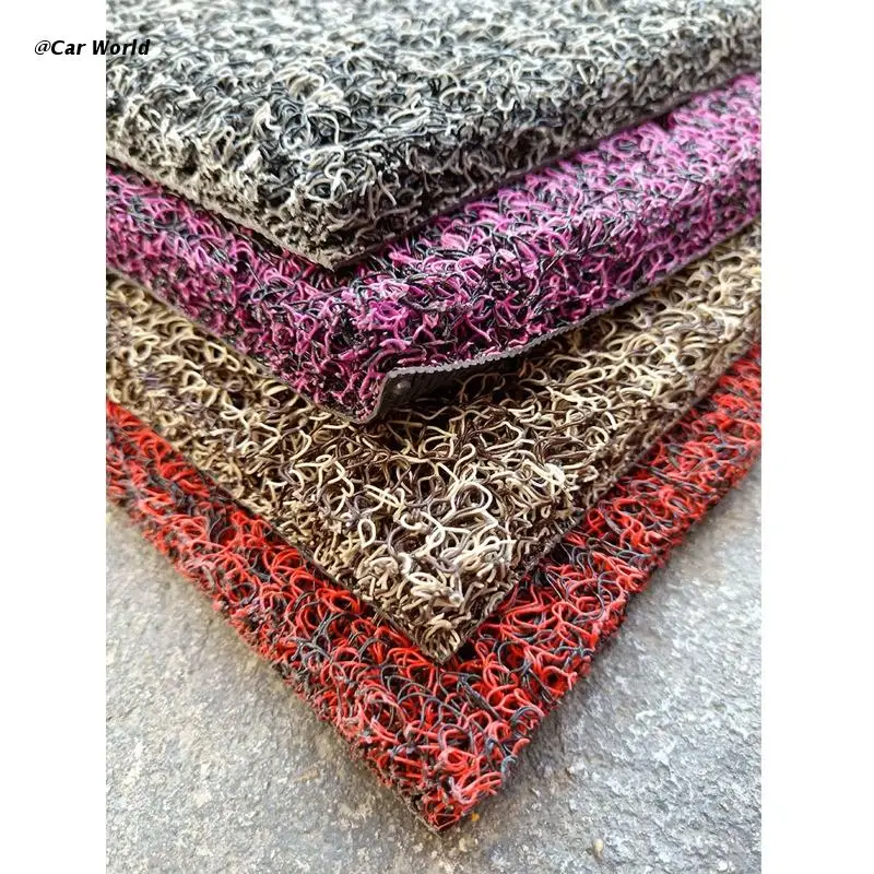 

6XDB Carpet Car Floor Mats with Heelpad Easy to Clean Foot Rest Pedal Pad Anti Slip