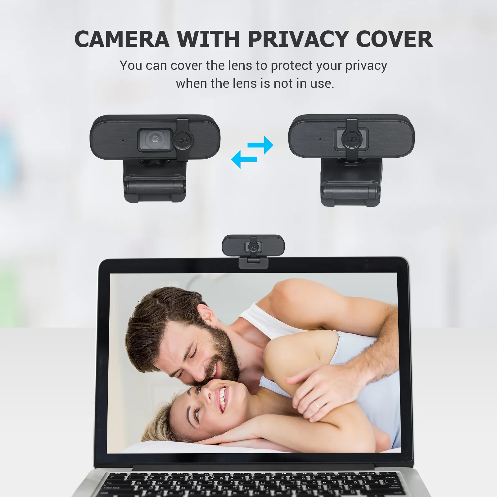 

Muslady USBWebcam 2K High-definition WebCamera with Microphone Rotatable Camera for Live Broadcast Video Calling Conference Work