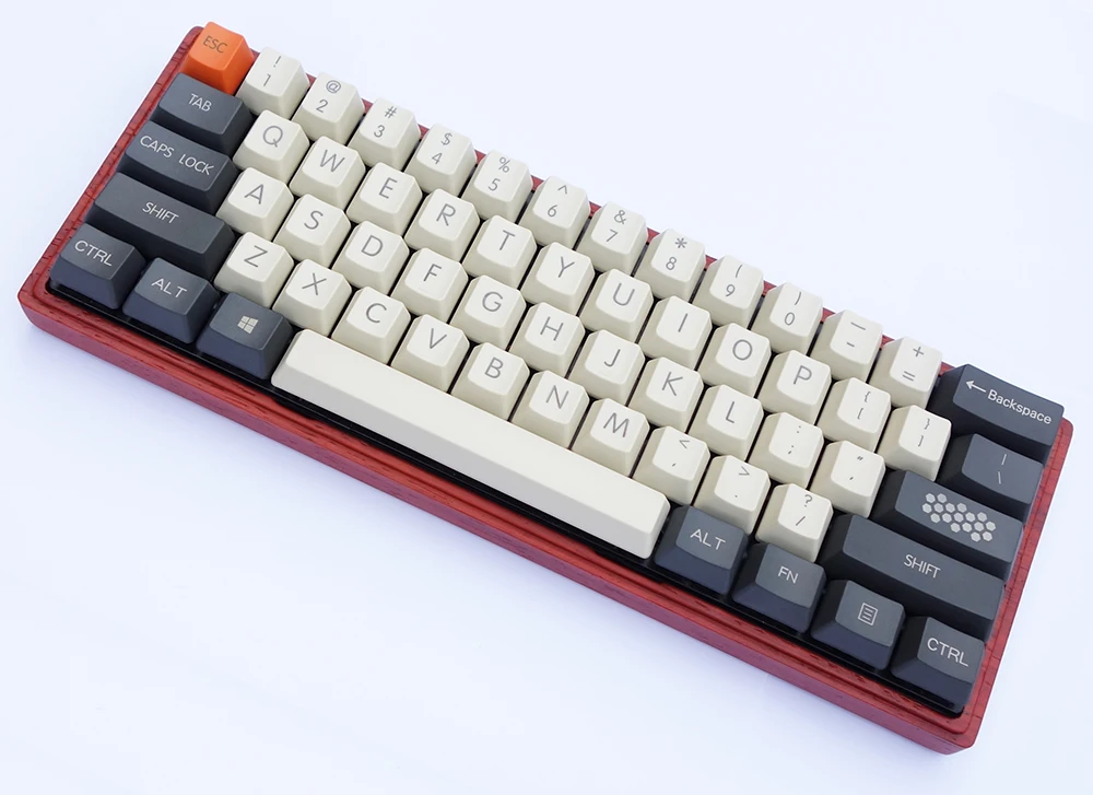 NPKC Винтажный стиль Duke Orange OEM толстые PBT брелки ANSI ISO темно-серый бежевый оранжевый для Cherry MX переключатели механическая клавиатура
