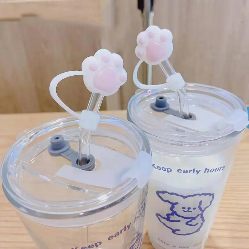 Корейская стеклянная бутылка для воды 450 мл мультяшная дорожная кружка с