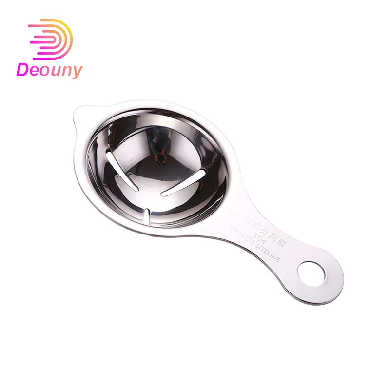 

DEOUNY Egg Separator Food Grade Manual Egg Stainless Steel Separator Baking Cooking Egg Strainer Sieve Separator Kitchen Gadgets