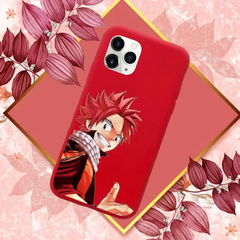 

Fairy Tail Anime cartoon funny Phone Case Candy Color for iPhone 11 12 mini pro XS MAX 8 7 6 6S Plus X SE 2020 XR