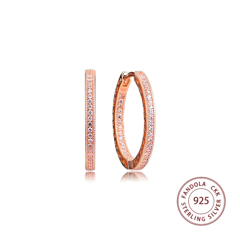 Женские серьги кольца из серебра 925 пробы с подвеской в виде сердца|Серьги-кольца|