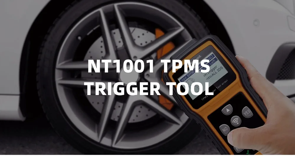 FOXWELL NT1001 TPMS триггер инструмент декодирование датчик шины ID режим проверки РЧ-ключ FOB система контроля давления в шинах тестер