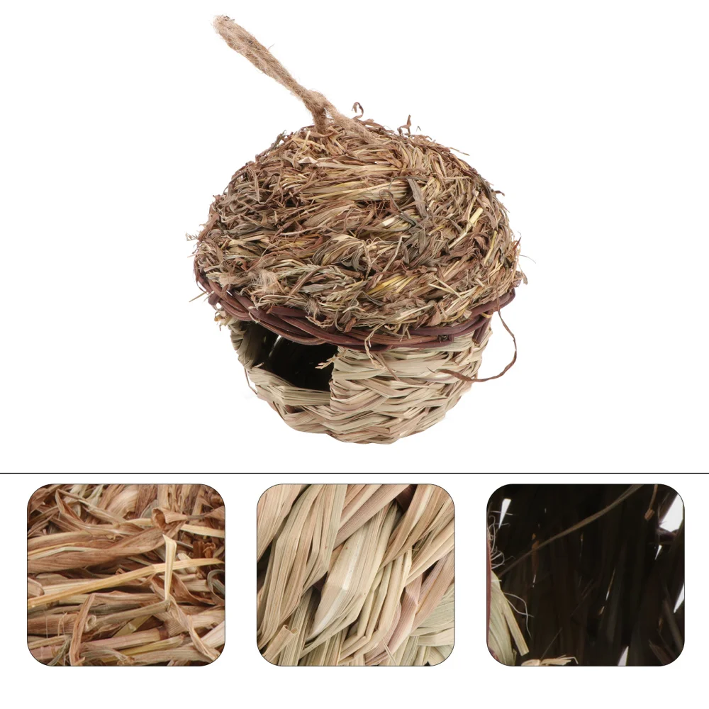 

1 Pc Natural Bird House Bird Nest Woven Bird Shelter Home Decoration for Yard Outdoor