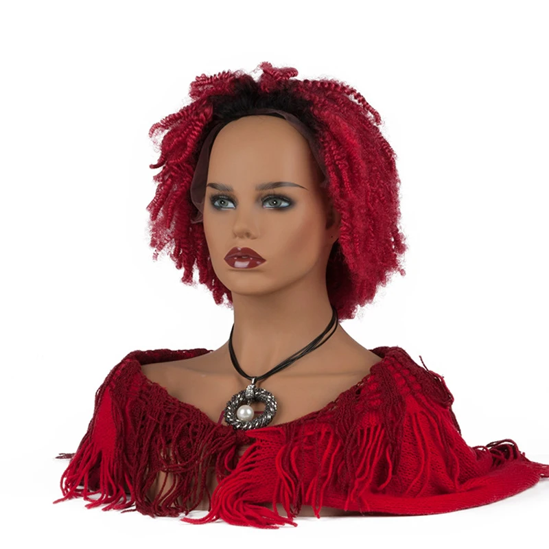 ПВХ реалистичный манекен женщина дисплей головы шляпа парик очки алмаз ожерелье