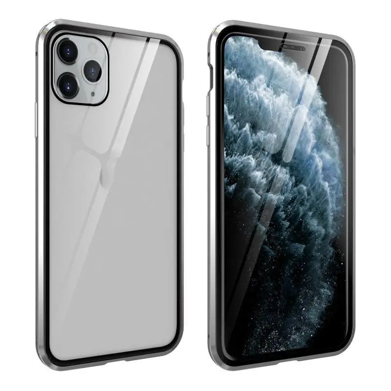 Новый анти ползучий корпус прозрачное закаленное стекло металлический бампер