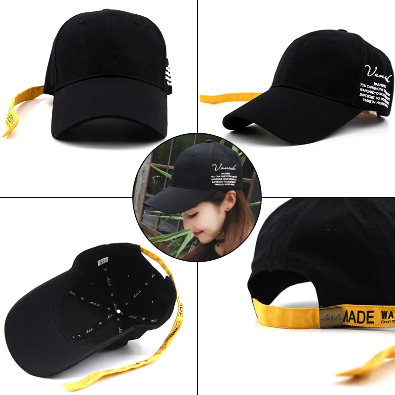 Кепка в стиле хип-хоп для мужчин и женщин регулируемая хлопковая бейсболка