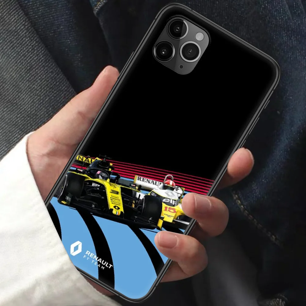 

Renault Rs Car Phone Case For Iphone 11 12 Mini PRO XR X XS MAX 6 6s 7 8 Plus 5 5s SE 2020 black Coque Pretty Hoesjes Painting