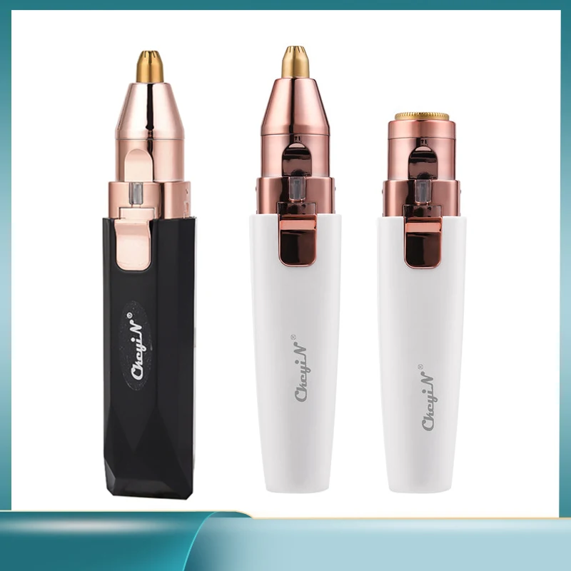 

2 IN 1 Electric Eyebrow Epilator for Women Pen Eyebrow Trimmer Mini Shaver Hair Removal Painless Electric Razor Facial Epilator