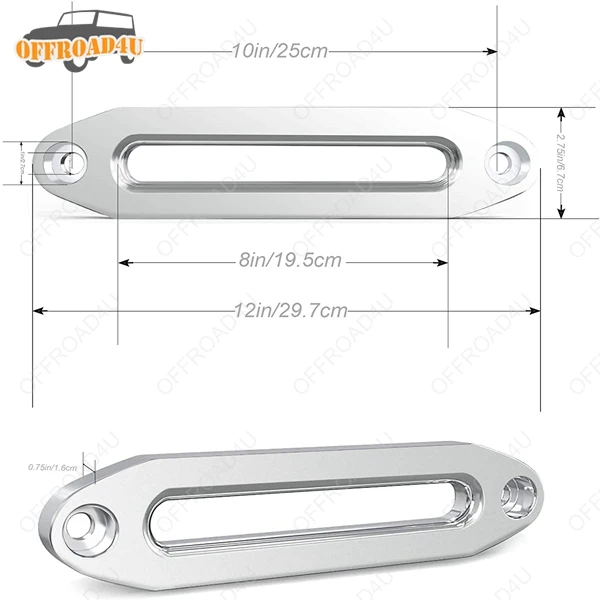 Лебедка Fairlead 12000 фунтов синтетическая/Dyneema трос алюминиевая лебедка Hawse 8000 до 15000