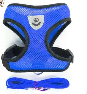 Сетчатый комплект для маленьких собак и поводков жилетка щенков кошек мопса