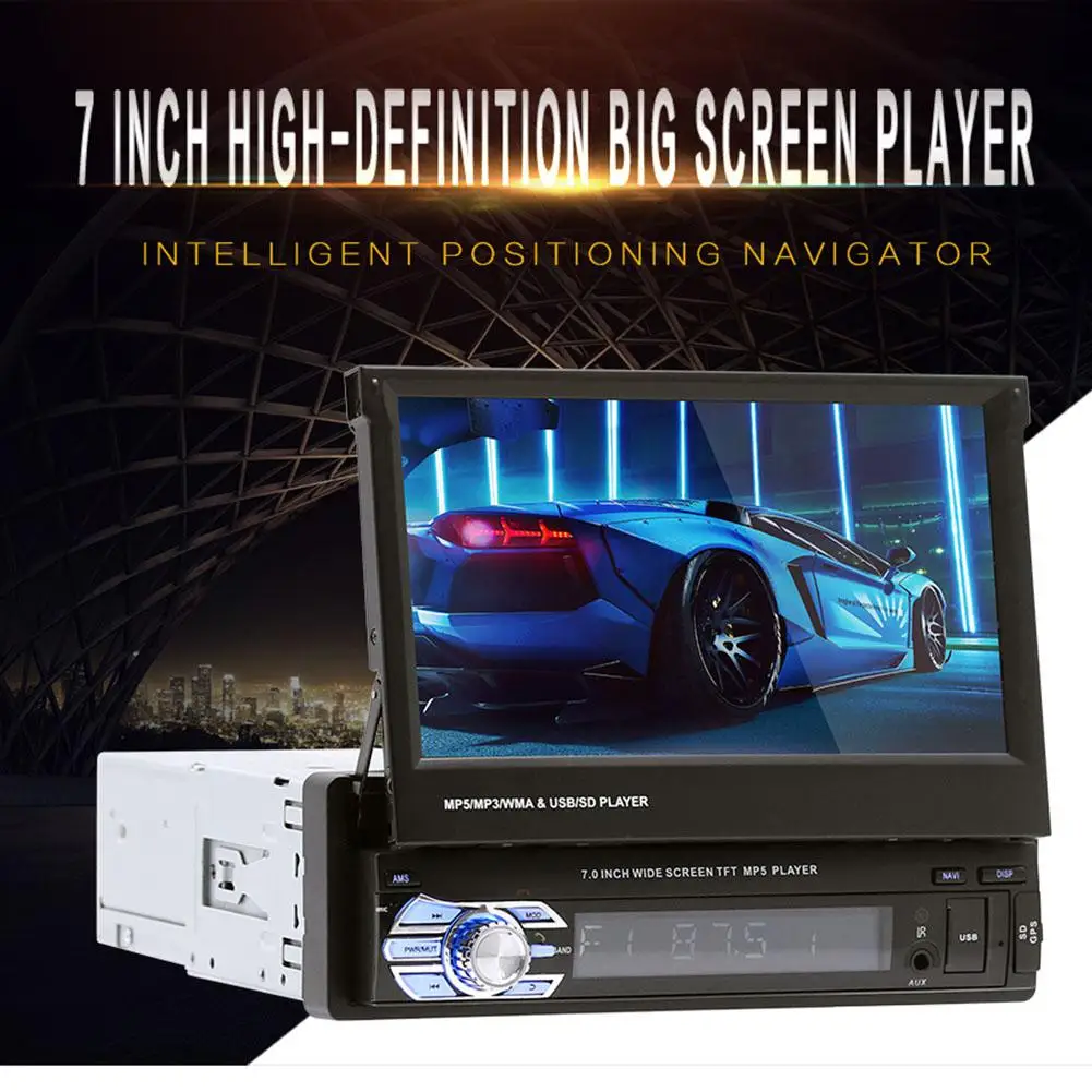 7 дюймовый автомобильный мультимедийный mp5 плеер Авторадио Bluetooth Fm передатчик GPS