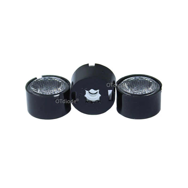 10PCS 21.6mm CREE XPE XPE2 XPG2 XPL XTE 3535 3030 LED Lens 90 Degree Cone Black White Holder For Osram Samsung High Power | Инструменты