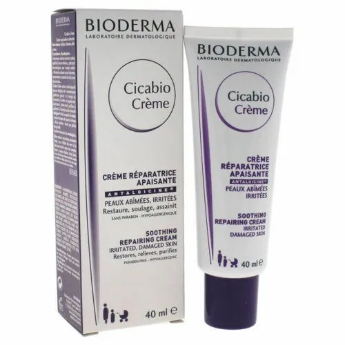 Bioderma Cicabio поддерживает крем успокаивающий восстанавливающий уход за кожей 40 мл