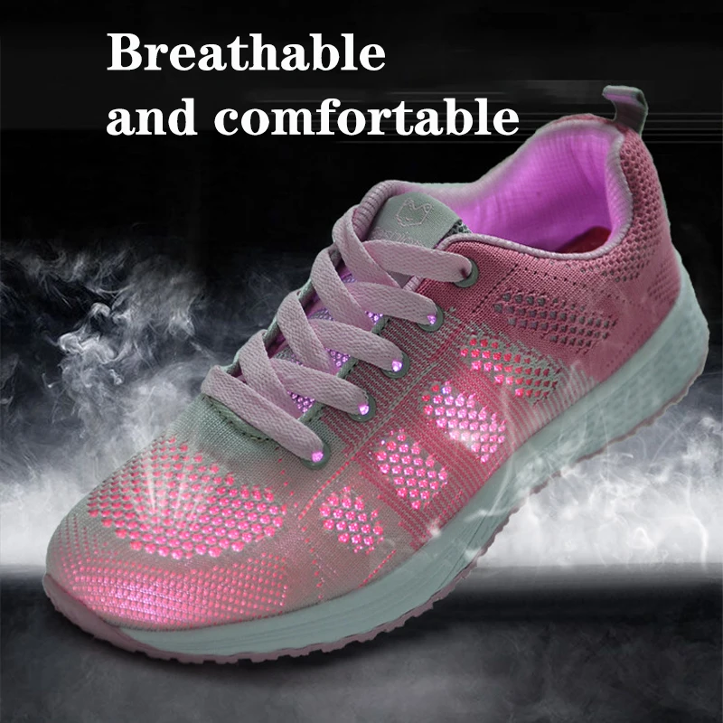 Женские сетчатые кроссовки Повседневные Легкие Нескользящие теннисные на