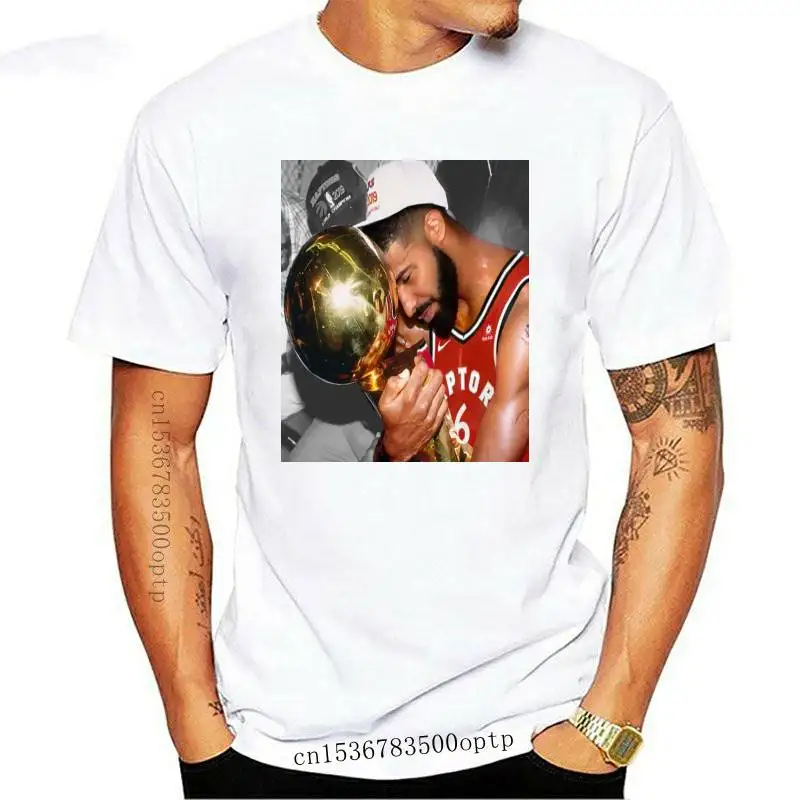 

New RAPPER DRAKE WITH TORONTO CHAMPIONSHIP TROPHY Mens Shirt MANY OPTIONS