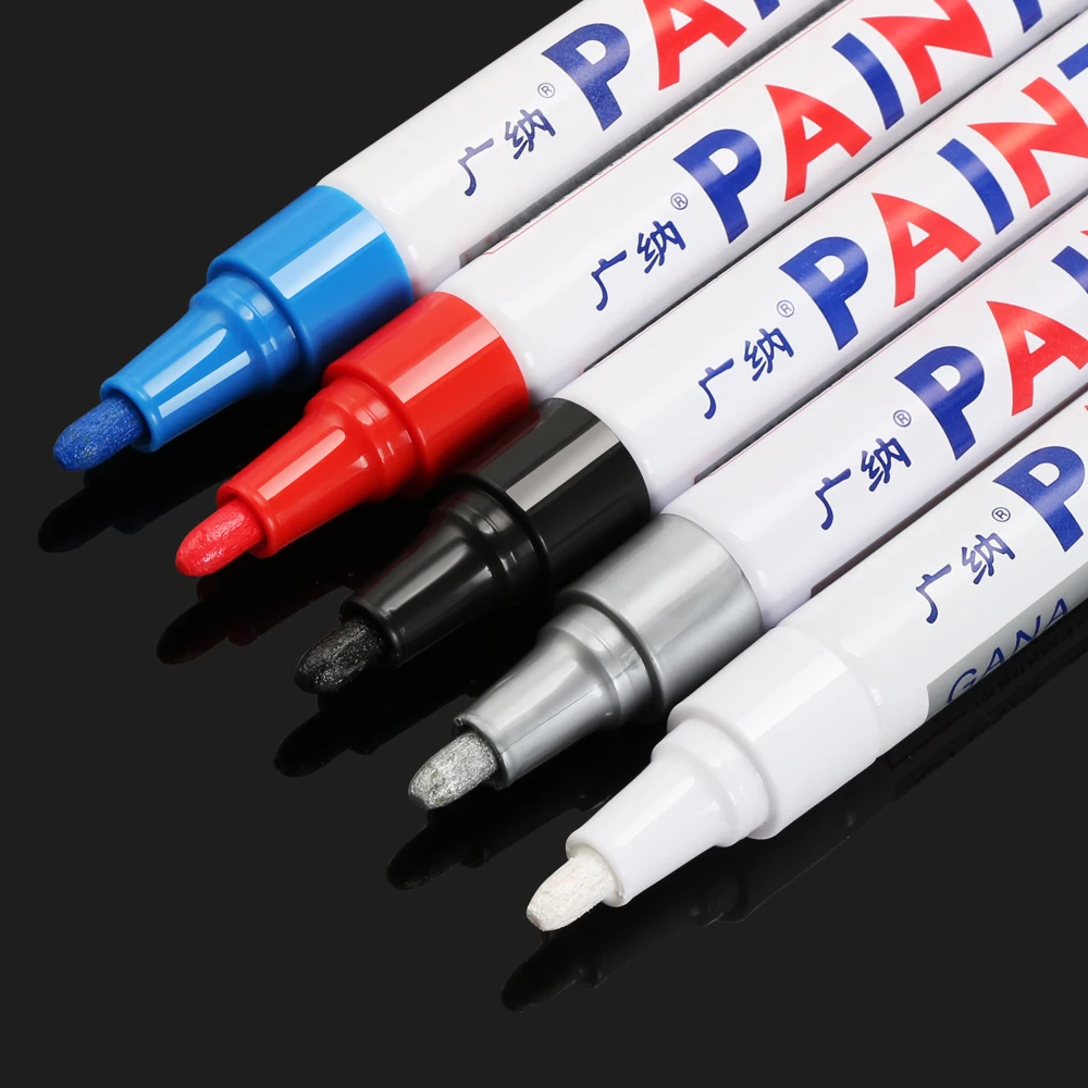 Ручка для краски автомобиля водонепроницаемая маркерная ручка колес шин Peugeot 206