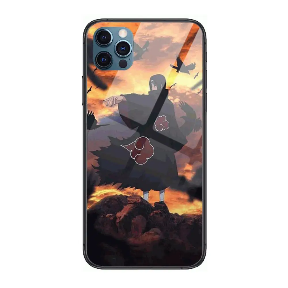 

AKATSUKI Style Phone Case cover For iphone 12 pro max 11 8 7 6 s XR PLUS X XS SE 2020 mini black cell shell