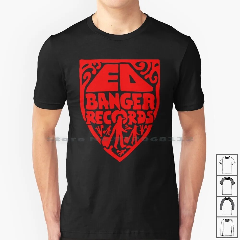 Ed Banger Records-Old Logo T Shirt 100% Cotton Ed Banger Records Old Logo T Label Electro French Touch Justice Busy P Daft Punk