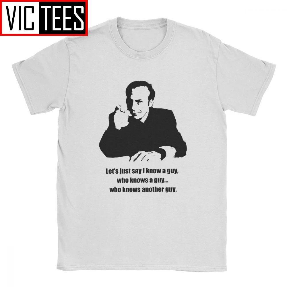 Мужская футболка Saul Goodman Better Call Повседневная с рисунком легальных сериалов 100