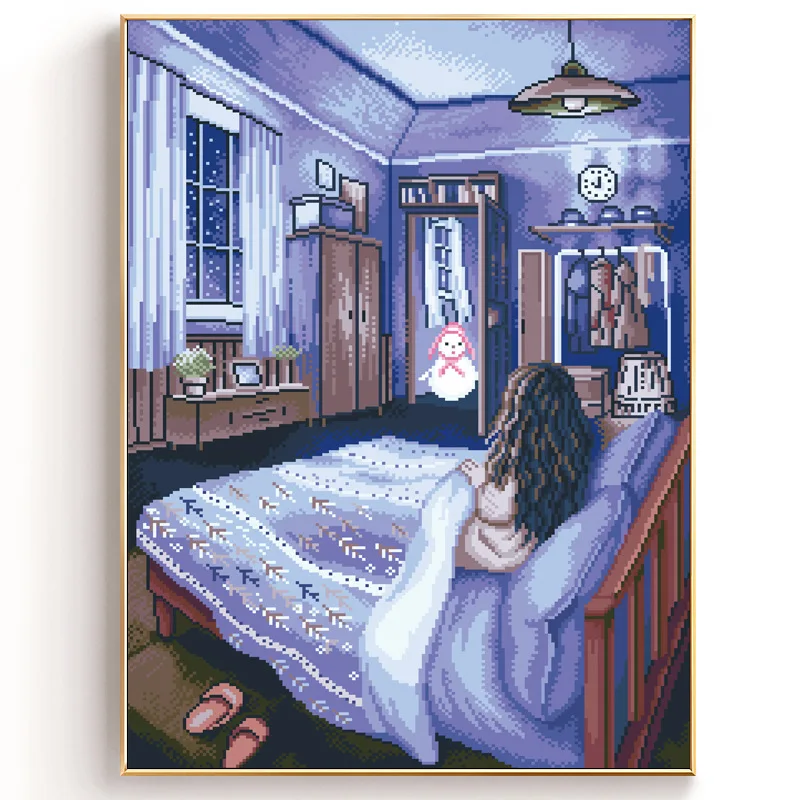 Набор для вышивки сделай сам наборы крестиком 11CT 100% Точная печать DMC холщовых