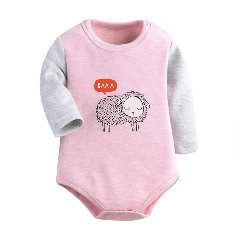 Baby Bodysuits 2 Pieces Girl And Boy Cotton Clothes Autumn Long Sleeve Warm New born baby Ropa Cartoon Style | Мать и ребенок