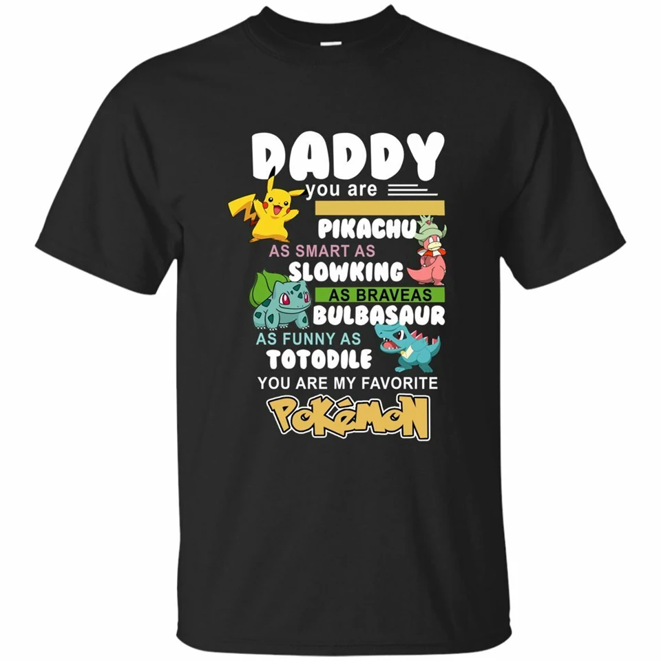 Футболка с надписью Daddy You Are My Favorite Poke Fathers Day черная темно синяя футболка S 3Xl
