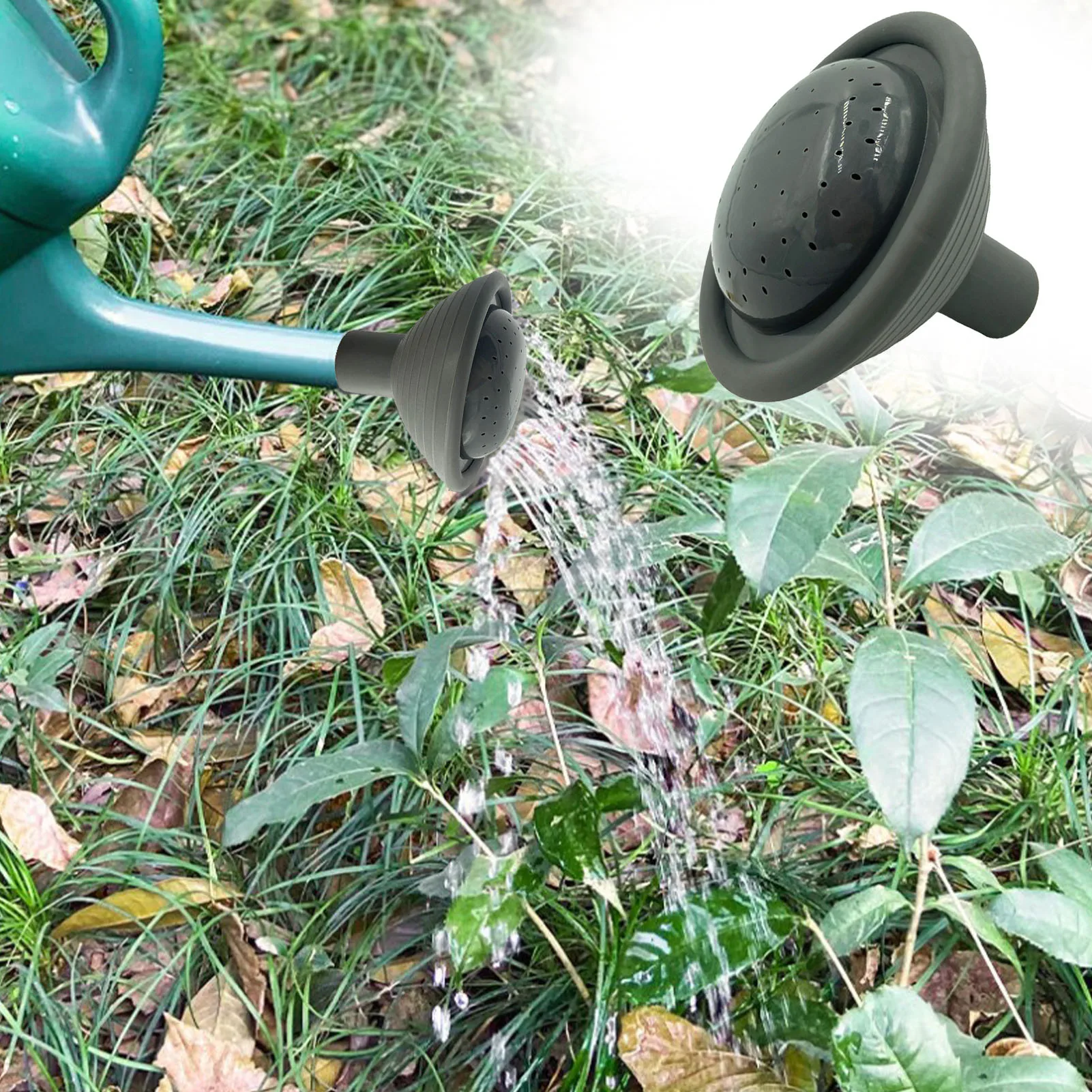 

Garden Watering Can TPR Plastic Rose Water Sprinkler Head Spray Spout Portable Gardening Spray Nozzle Tool