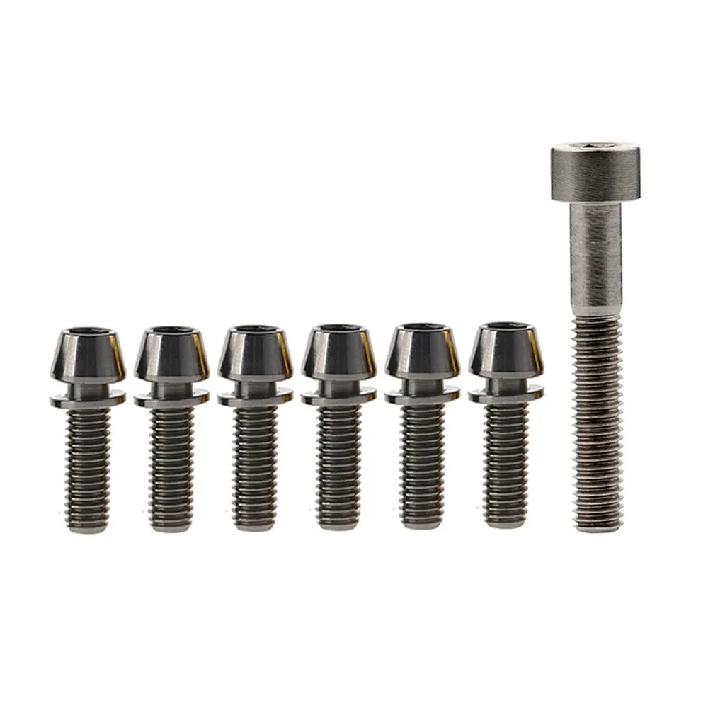 Титановые болты Xingxi 7 шт./лот 6 * M5x16 18 20 мм и 1 M6x35 для велосипедной гарнитуры