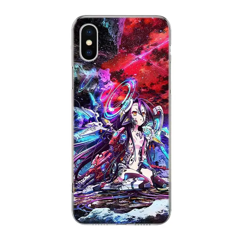 No Game No Life Anime Phone Case Cover For iPhone 13 11 Pro 12 Mini 7 8 6 6S Plus + XR X XS MAX SE 5 5S Art Customized Coque images - 6