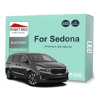 Комплект светодиодных ламп для салона KIA Sedona, для Carnival 2006-2013, 2014, 2015, 2016, 2017, 2018, светодиодные лампы Canbus