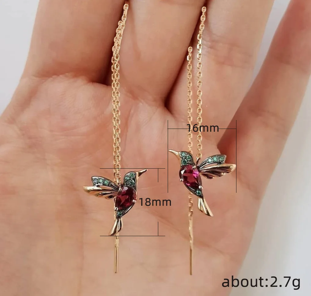 

New Fashion Little Bird Drop Long Hanging Earrings for Women Elegant Girl Tassel Earring Stylish Jewelry Personality Gift