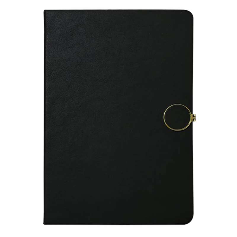 

Классический деловой блокнот в линейку, кожаный блокнот A5, личный планировщик, Уникальный Круглый Магнитный блокнот с металлическим кольцо...