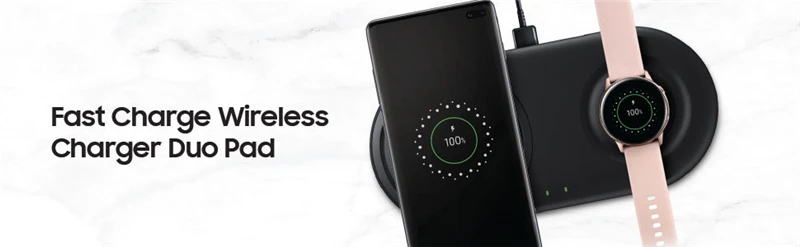 25 Вт QI Беспроводное зарядное устройство Duo Pad Быстрая зарядка для samsung Galaxy S7 S8 S9 S10 Plus S10e Note 8 9 gear S3 Watch IX41