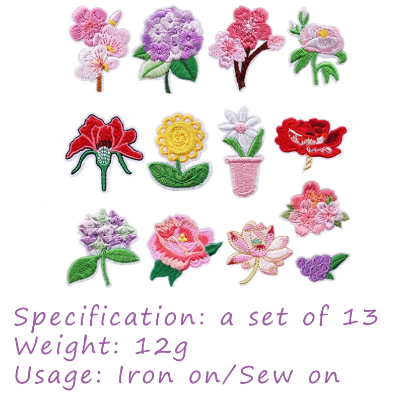 Вышивка в виде лотоса наклейка-патч Розы Чжан Цзы наклейка с вышивкой подсолнуха